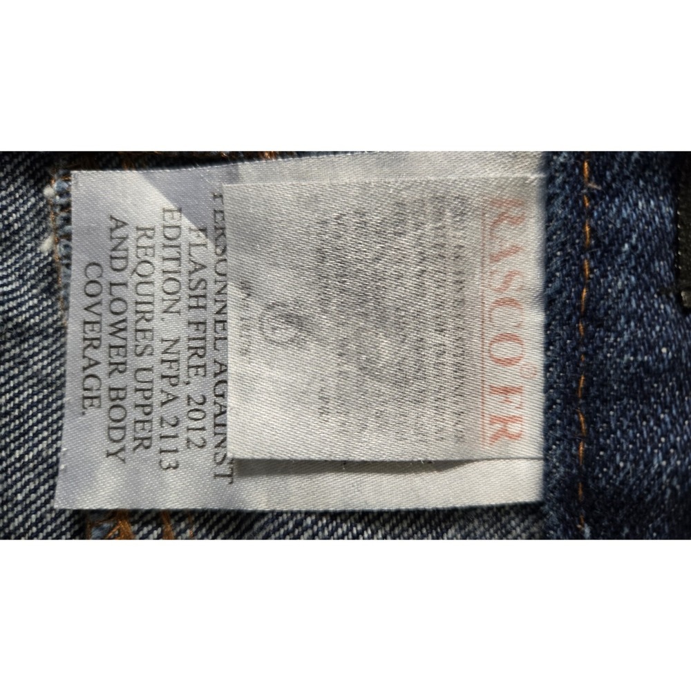 RASCO FR Jeans 31x36 HRC 2 Flame Resistant Work Pants NFPA 2112 Denim - Picture 5 of 10